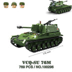 Military Tanks Stuart SdKfz251 PanzerVI Sherman US Army Quan Guan WW2 Soldier Figure Model Building Block Brick kid Children Toy