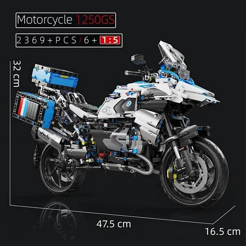 High Tech City Sports Rapid Racing Motorcycle Motorbike Locomotive Moc Modular Brick Model Building Blocks Boys Gifts Toys T4022