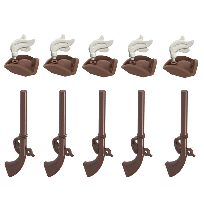 MOC Medieval Military Weapons Building Blocks Parts Castle Knights Soldier Sword Bow Crossbow Helmet Spear Model Bricks Boy Toys