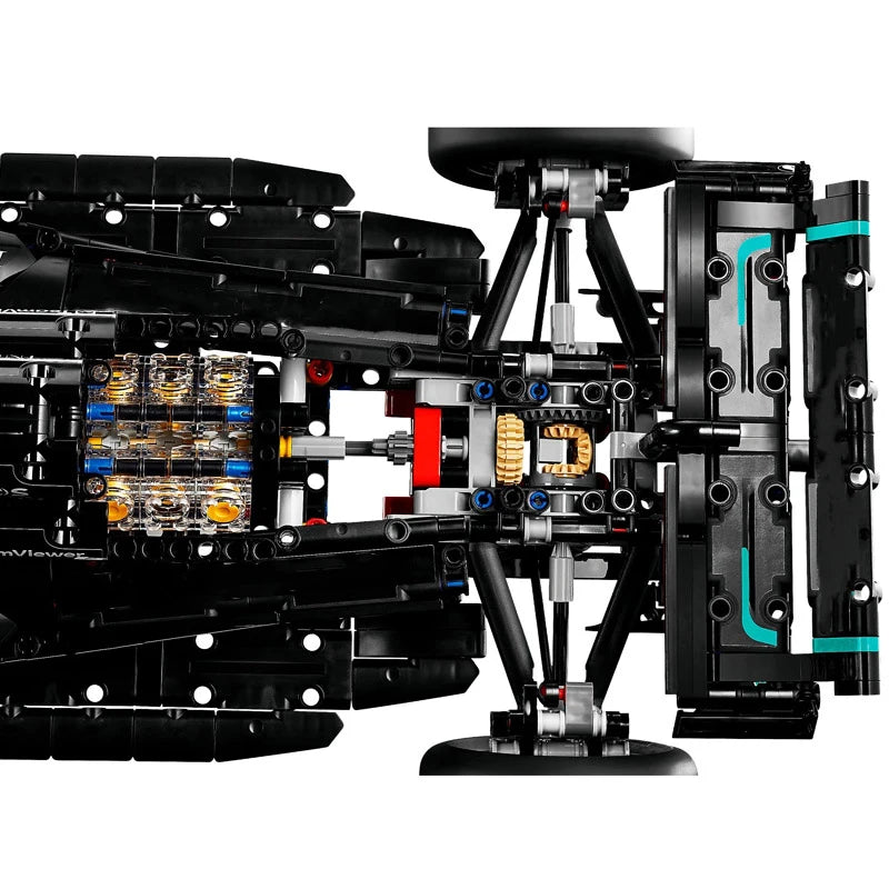 1642Pcs Technical W14 E 1:8 Scale Formula Racing Car Building Blocks MOC F1 Vehicle Assembly Toy Boys Birthday Christmas Gift