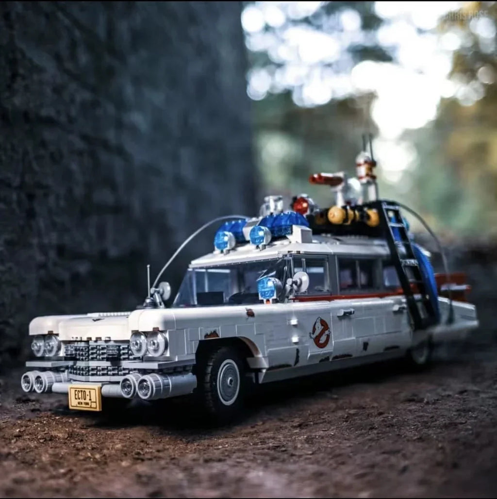 2025new Ghostbuster Ecto-1 Building Blocks Car Model Moc 10274 Display Bricks for Kids Adults Toys Halloween Christmas Gifts
