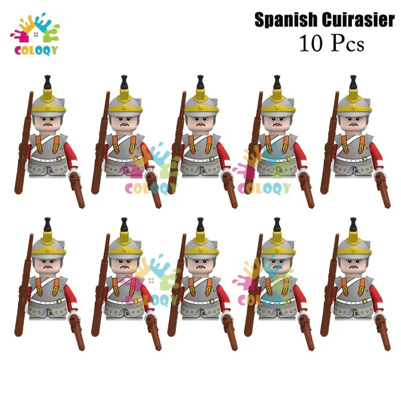Kids Toys 22/10 Pcs Napoleonic Wars Military General Soldier Building Blocks Imperial Navy Figures Toys For Kids Birthday Gifts