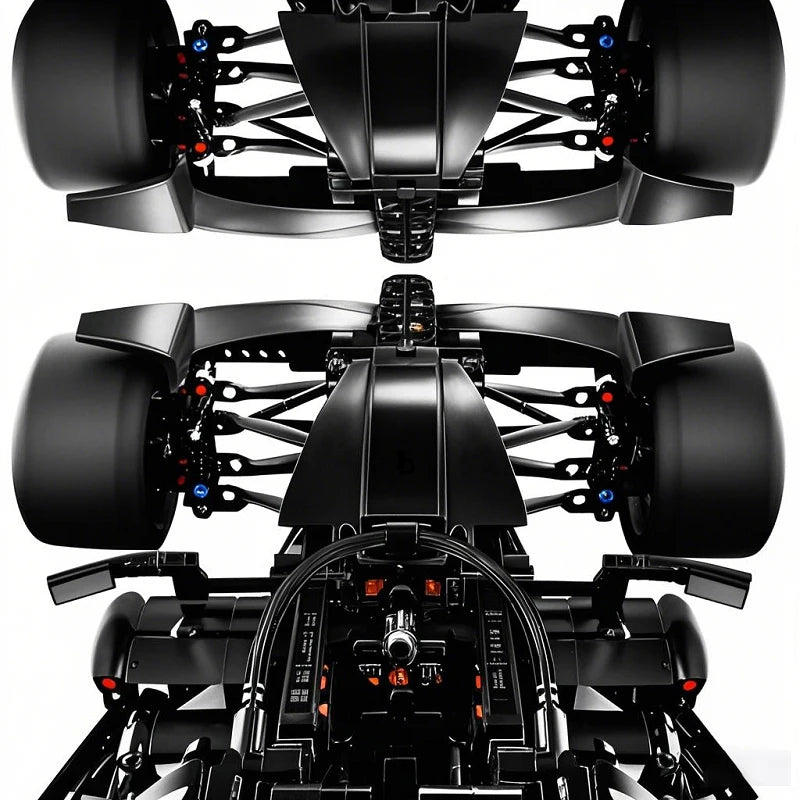 1642Pcs Technical W14 E 1:8 Scale Formula Racing Car Building Blocks MOC F1 Vehicle Assembly Toy Boys Birthday Christmas Gift