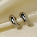 18K forgyldt rustfrit stål Udsøgt Punk Hip Hop Uregelmæssig Glat Øre Clip Personlighed Charm Vandtæt Trendy smykker