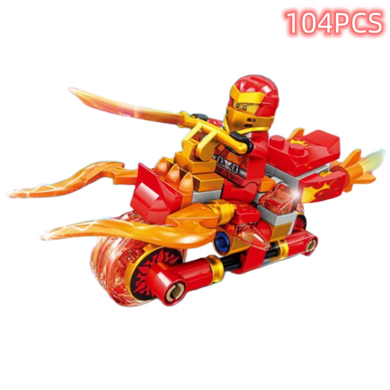 Technical Expert Famous Motorcycle Ninja Building Blocks Mini Model Action Figures Simulation Locomotive Transformation Toy Gift