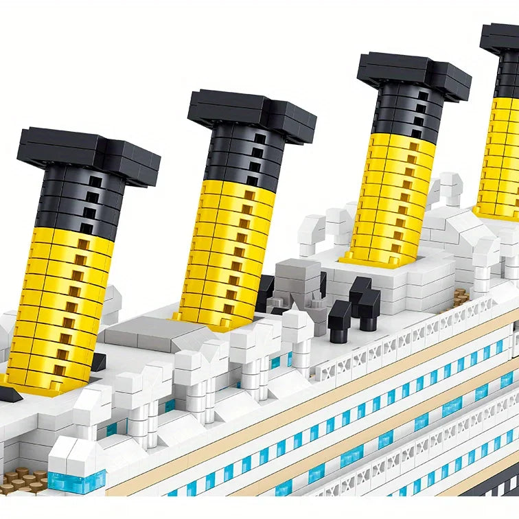 Titanic Micro Mini Brick Building Kit-3D Model Toys Set,Perfect Gift for Friends Who Love Historical Models  Unique Home Decor
