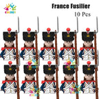 Kids Toys 22/10 Pcs Napoleonic Wars Military General Soldier Building Blocks Imperial Navy Figures Toys For Kids Birthday Gifts