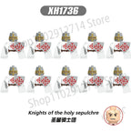 10Pcs/Set Historical Medieval Sparta Heroes Crusader Roman Soldiers Building Blocks Military Action Figures Bricks Toys For Kids