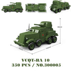 Military Tanks Stuart SdKfz251 PanzerVI Sherman US Army Quan Guan WW2 Soldier Figure Model Building Block Brick kid Children Toy