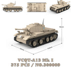 Military Tanks Stuart SdKfz251 PanzerVI Sherman US Army Quan Guan WW2 Soldier Figure Model Building Block Brick kid Children Toy