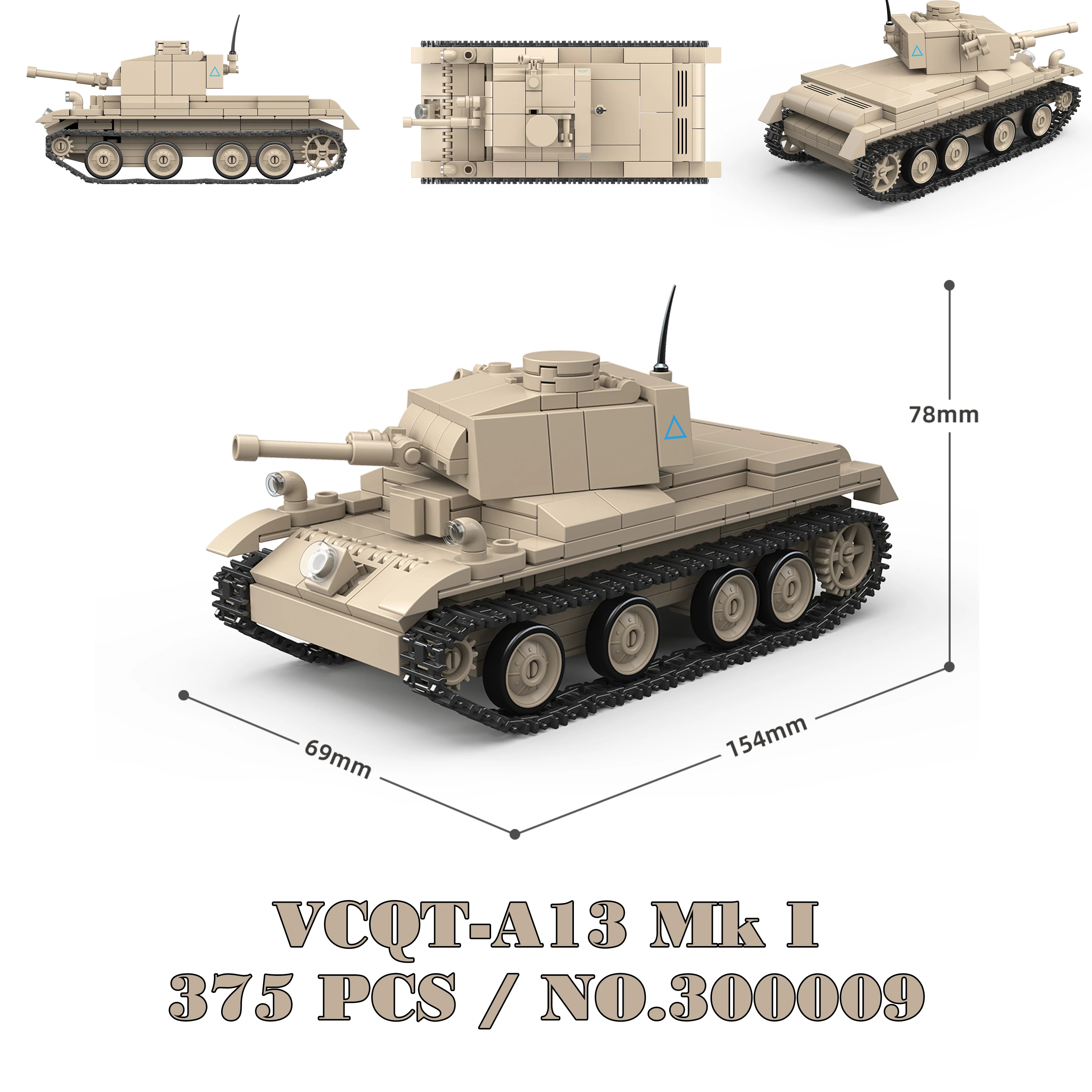 Military Tanks Stuart SdKfz251 PanzerVI Sherman US Army Quan Guan WW2 Soldier Figure Model Building Block Brick kid Children Toy