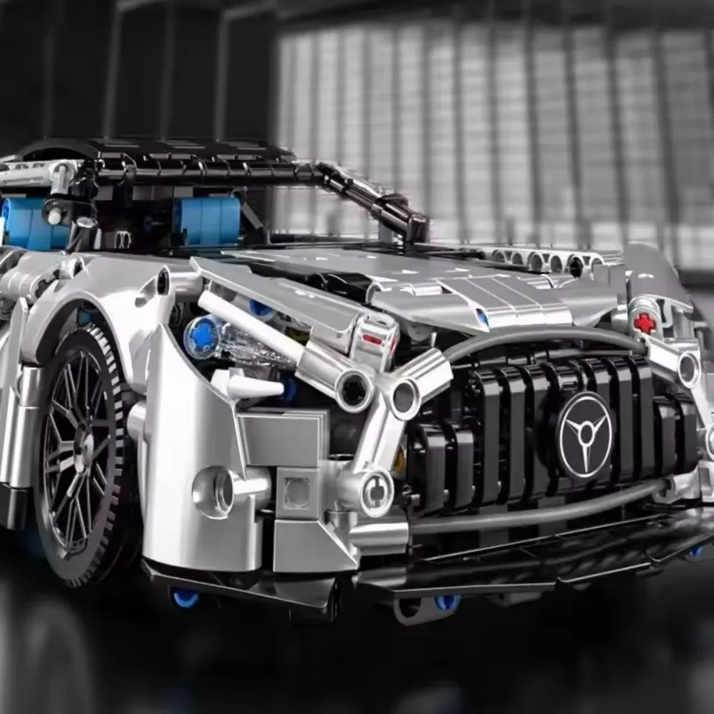 Masondi 1:14 Scale Racing Car Building Blocks Set - 1466PCS Model Kit for Boys & Adults Collectible Birthday Gift