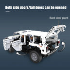 Cada 575Pcs Warrior H2 Remote Control Car LED Building Blocks City Racing Car AWD SUV RC Bricks Gifts Toys for Children