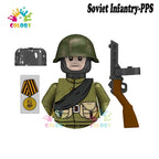 Kids Toys WW2 Soldiers Building Blocks Military Army Mini Action Figures Toys For Kids Christmas Gifts For Boys Birthday Gifts