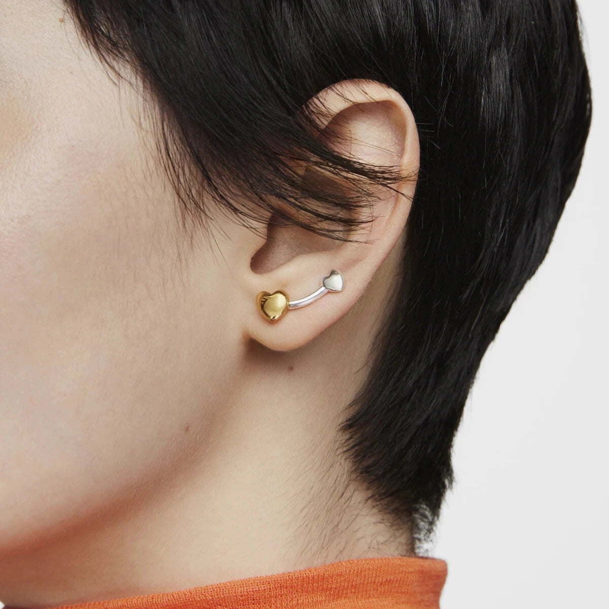 Zora hart steker oorbellen roestvrij staal waterdicht ongebruikelijke oorbellen verkleuringvrije sieraden bijoux vrouw cadeau