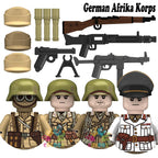 Kids Toys WW2 Building Blocks 4pcs/set US UK Soviet Soldiers Mini Action Figures Educational Toys For Kids Boys Christmas Gifts