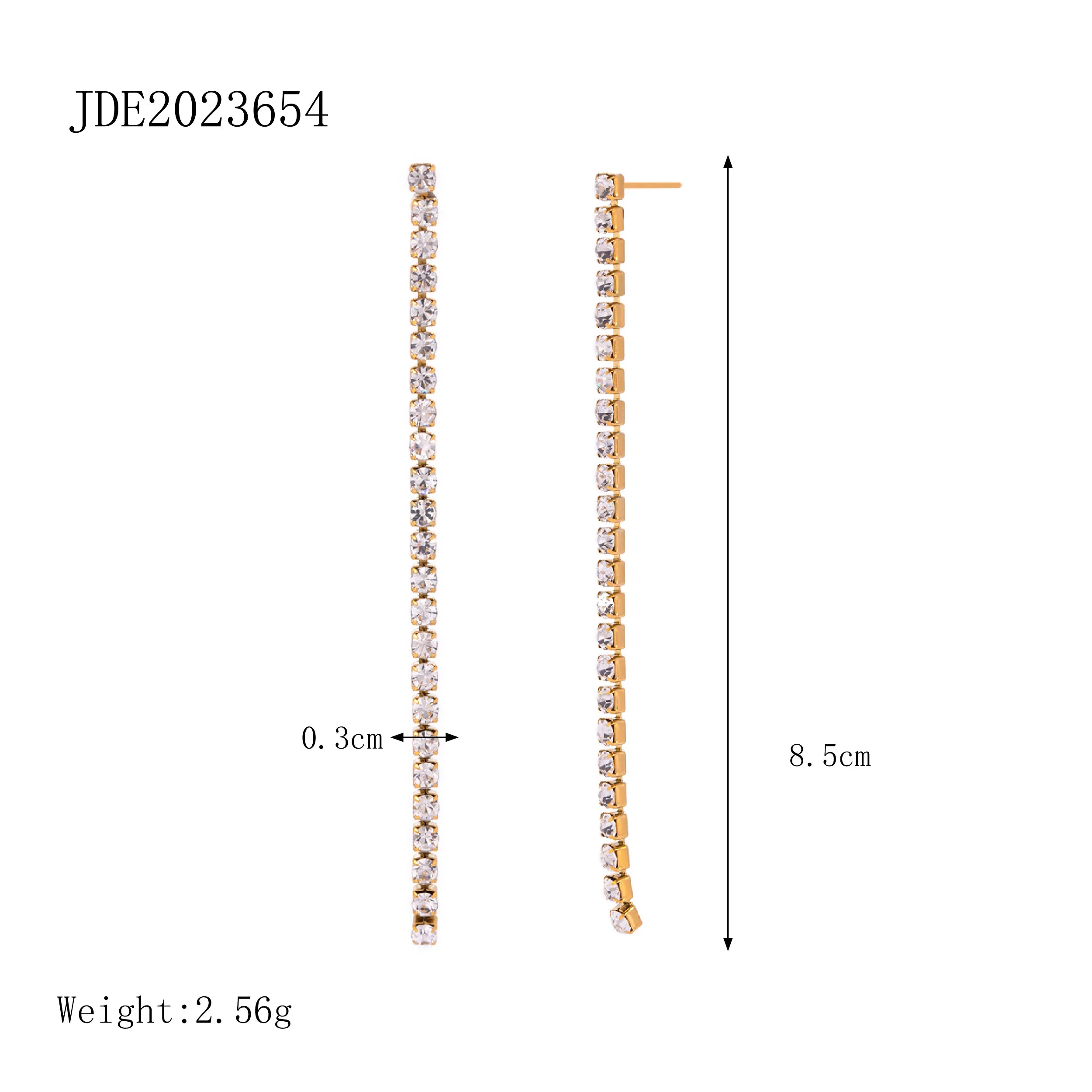 Brincos Pingente Geométricos Minimalistas de Aço Inoxidável com Franjas Brilhantes, Zircônias Brancas Inaly, Joia de Charme com Textura Metálica Marcante