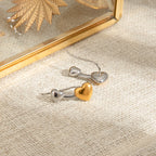 Zora hart steker oorbellen roestvrij staal waterdicht ongebruikelijke oorbellen verkleuringvrije sieraden bijoux vrouw cadeau