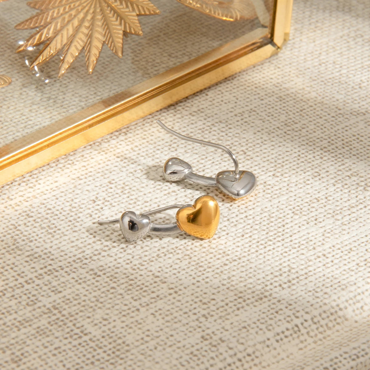 Zora hart steker oorbellen roestvrij staal waterdicht ongebruikelijke oorbellen verkleuringvrije sieraden bijoux vrouw cadeau