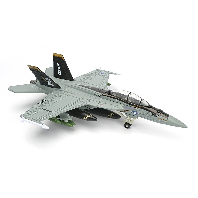 1:72 Creative Military Series Building Blocks US F-18 Super Hornet Attack Aircraft Model Fighter Jet Toys For Boys Xmas Gifts