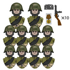 Boy Toys War II Army Soldiers Mini Military Weapons Model Small Particles Building Blocks Suits Childrens Birthday Gifts