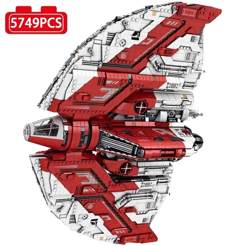 5749PCS UCS T6-Shuttle Spacecraft Model Building Blocks Military Space Jet Aircraft Bricks DeskTop Display Toys For Boy Gift MOC