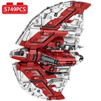 5749PCS UCS T6-Shuttle Spacecraft Model Building Blocks Military Space Jet Aircraft Bricks DeskTop Display Toys For Boy Gift MOC