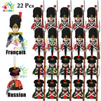 Kids Toys 22/10 Pcs Napoleonic Wars Military General Soldier Building Blocks Imperial Navy Figures Toys For Kids Birthday Gifts