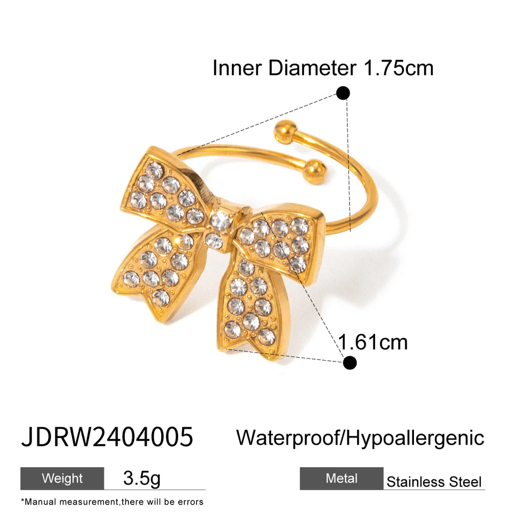 Minimalistische roestvrijstalen multi-stijl ontwerp open ring goudkleurige lichte gezellige vrouwen charme 18K PVD-geplateerde statement sieraden