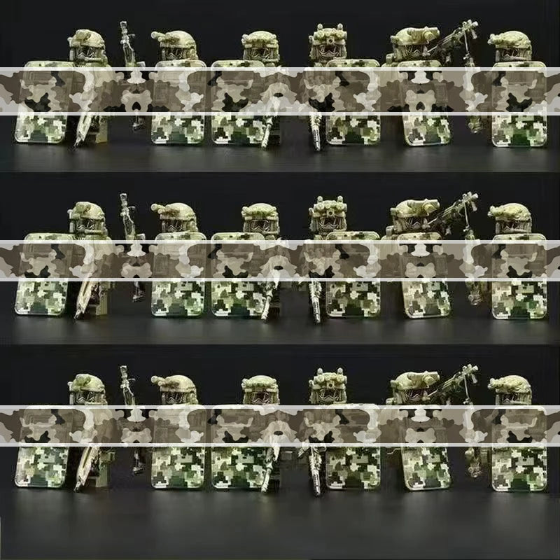 2025 Military Building Blocks Figures Set - Special Forces Camo Commando, Army Soldiers Role Play Toys Gift for Boys 8+ Year old