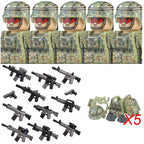 Military Special Forces MOC Building Block German KSK Special Forces Soldier Figure SWAT Army Gun Weapon Vest Backpack Brick Toy