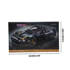 Super Racing Car F12 Model Building Blocks Classic Cars Black Knight 1:8 Size Assembly Set Bricks Technical Kid Toys For Gifts