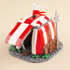 Medieval Military Tower Building Block Rome Knight Castle Siege Vehicle Hammer Boat Tent Flag Sword Weapons Bricks Toys Kid Gift