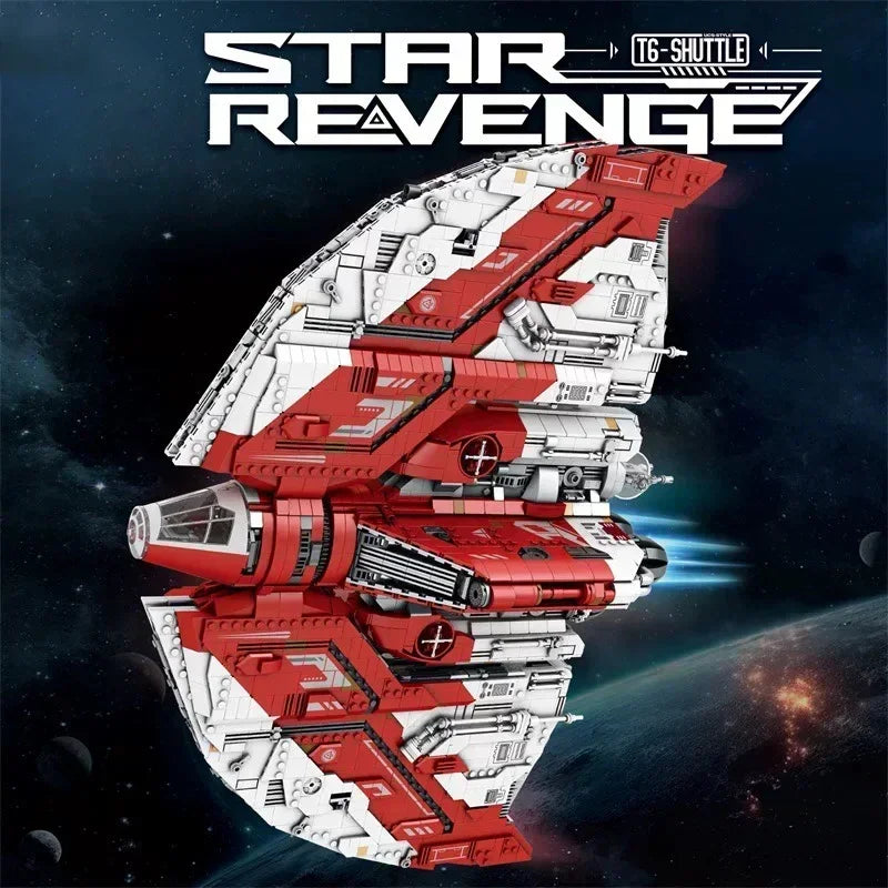 5749PCS UCS T6-Shuttle Spacecraft Model Building Blocks Military Space Jet Aircraft Bricks DeskTop Display Toys For Boy Gift MOC