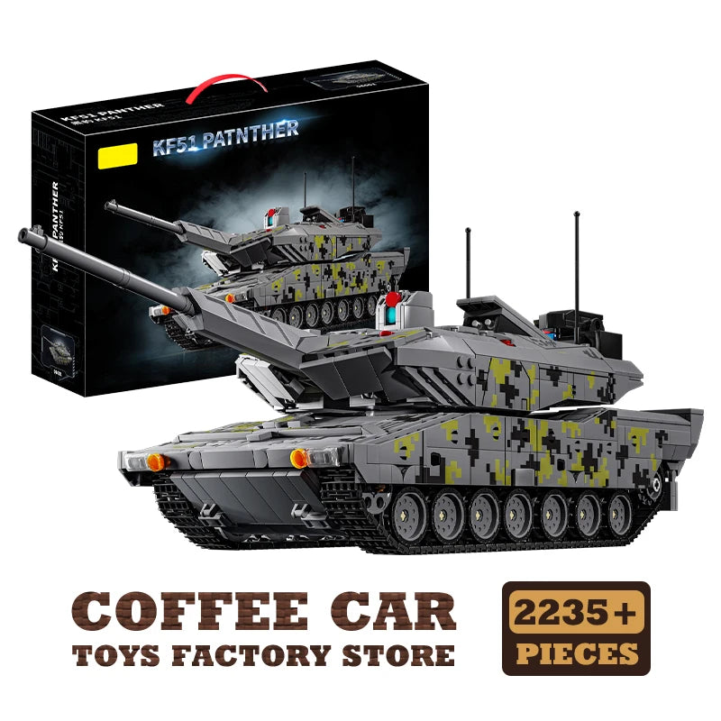 T-14 Main Battle Tank Building Blocks Children Toys WW2 Armored Cars MOC Bricks KF51 Military Panzer Model Adult Kids Gifts NEW