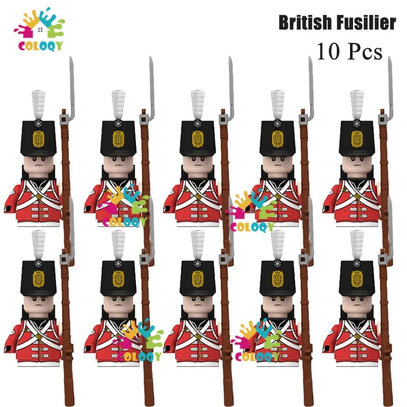 Kids Toys 22/10 Pcs Napoleonic Wars Military General Soldier Building Blocks Imperial Navy Figures Toys For Kids Birthday Gifts