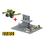 World War 2 WW2 Army Military Soldiers SWAT Police Container Weapon Cannon Base Model Building Blocks Bricks Children's Toys