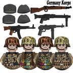 Kids Toys WW2 Building Blocks 4pcs/set US UK Soviet Soldiers Mini Action Figures Educational Toys For Kids Boys Christmas Gifts
