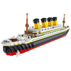 4000+Pcs Titanic Model Cruise Ship Building Blocks MOC Boat Bricks Collection DIY Construction Toys for Children Gift