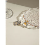 Kreative Ohrringe aus Edelstahl mit 18 Karat Goldbeschichtung, Gold- und Silberfarb-Kombination, einfache Knotenform, personalisierter Schmuck für Frauen, attraktiv