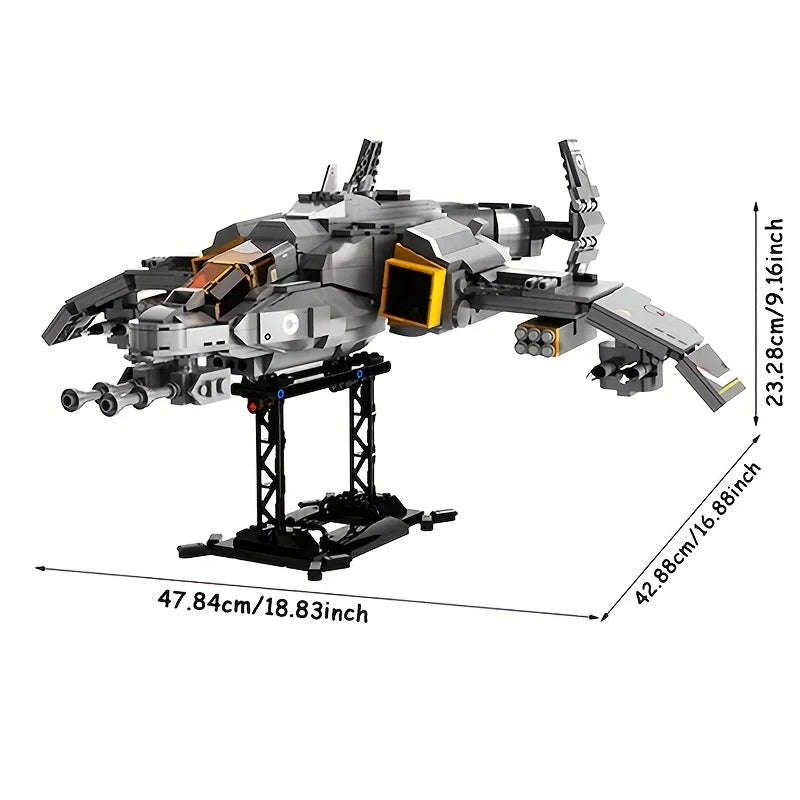 Warplane Building Set Space Fighter Building Block Toy, Plane Series Creative Building Set For Adults, Top STEM Toy