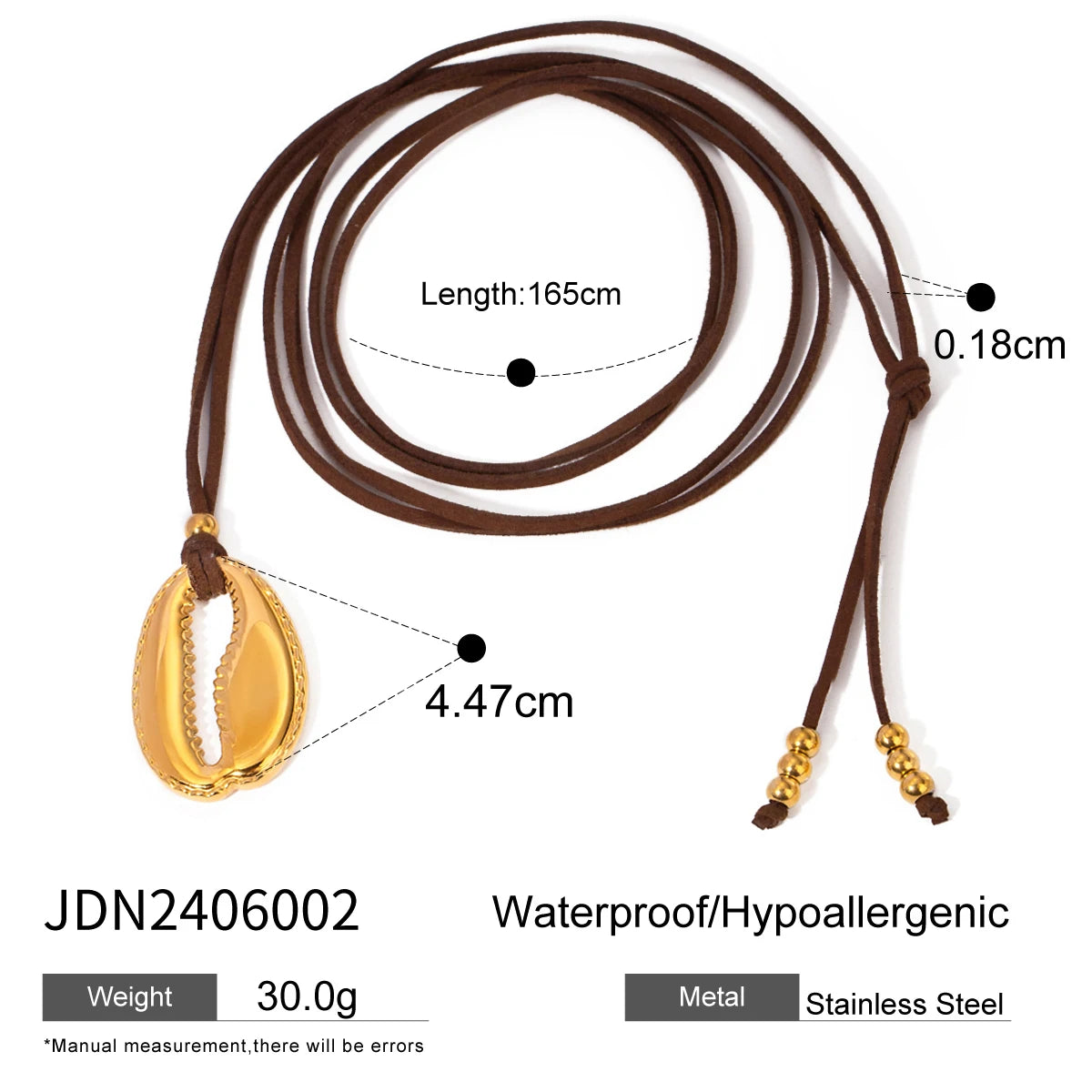 ست گردنبند و گوشواره صدفی بزرگ و صاف با دندان‌های ظریف، استیل ضدزنگ مینیمالیستی 18K وینتیج، مقاوم در برابر زنگ‌زدگی، زیورآلات جذاب