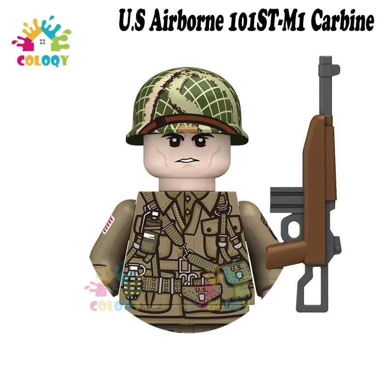 Kids Toys WW2 Soldiers Building Blocks Military Army Mini Action Figures Toys For Kids Christmas Gifts For Boys Birthday Gifts