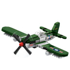 Military WW2 MOC Army Main Battle Tank Armored Vehicle Fighter Soldiers Figures Building Blocks Bricks Set For Children Toys