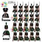 Kids Toys 22/10 Pcs Napoleonic Wars Military General Soldier Building Blocks Imperial Navy Figures Toys For Kids Birthday Gifts