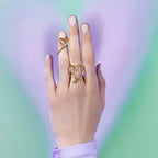 18k forgyldt minimalistisk lys hyggeligt stort hult kærlighedshjerte øreringe Personaliseret rustfrit stål statement Vandtætte smykker