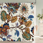 Nordic Shower Curtain Flower Plant Pattern Bathroom Curtains Bath Screen Waterproof for Home Bathroom Decor Print Shower Curtain