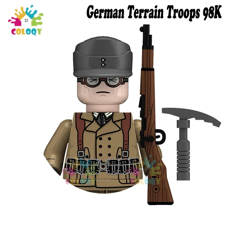 Kids Toys WW2 Soldiers Building Blocks Military Army Mini Action Figures Toys For Kids Christmas Gifts For Boys Birthday Gifts
