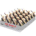 24 Pcs/Lot WW2 Military Figures Building Blocks Nation Army Soldiers Assemble Bricks Educational For Boys Christmas Gift  Toys