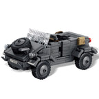 Military WW2 MOC Army Main Battle Tank Armored Vehicle Fighter Soldiers Figures Building Blocks Bricks Set For Children Toys